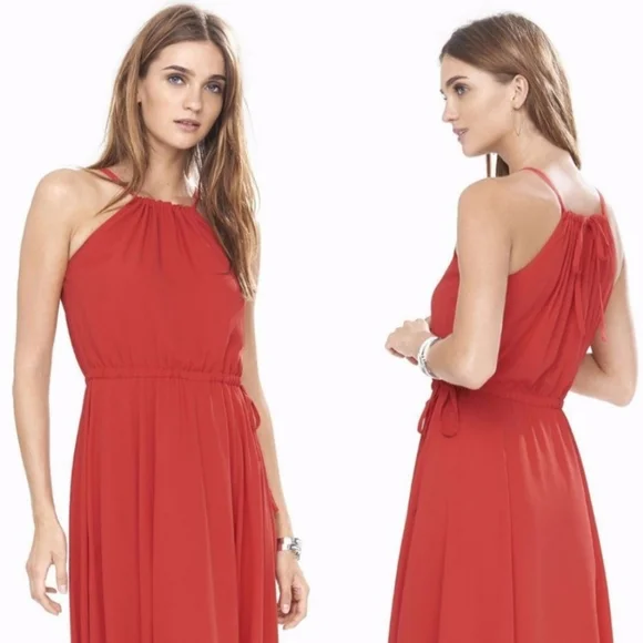 Express sleevesless red maxi dress 👗 😍 - Picture 3 of 8